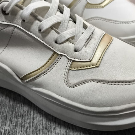Zapatillas Urbanas Mujer San Blas - Blanco Dorado 39 (Yayita)