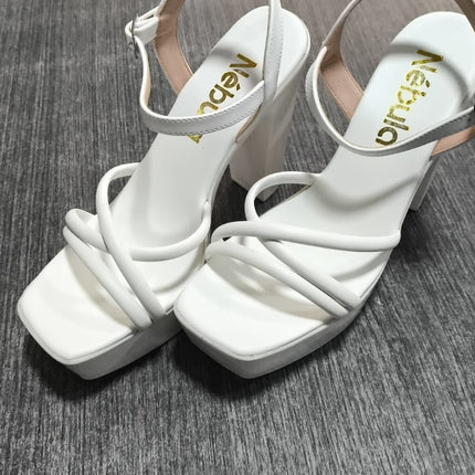 Sandalias Casuales Mujer Vezhtiva - Blanco 37 (Yayita)