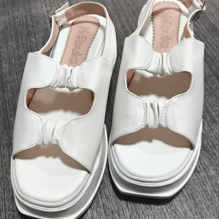 Sandalias Urbanas Mujer brakzon - blanco 39 (Yayita)