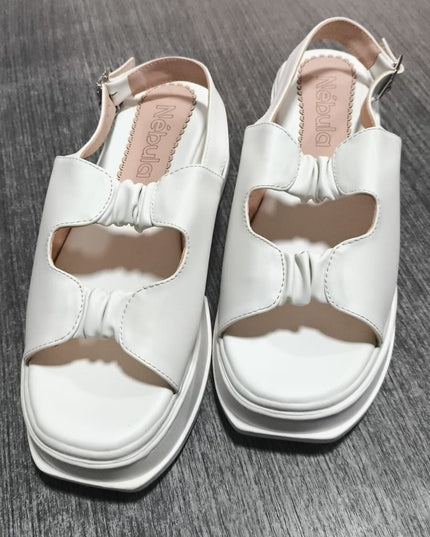 Sandalias Urbanas Mujer brakzon - blanco 39 (Yayita)