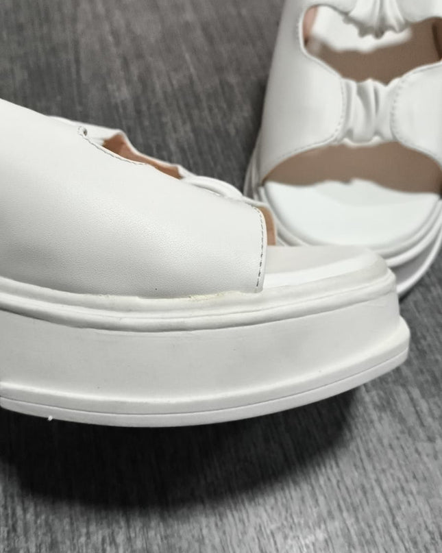 Sandalias Urbanas Mujer brakzon - blanco 39 (Yayita)