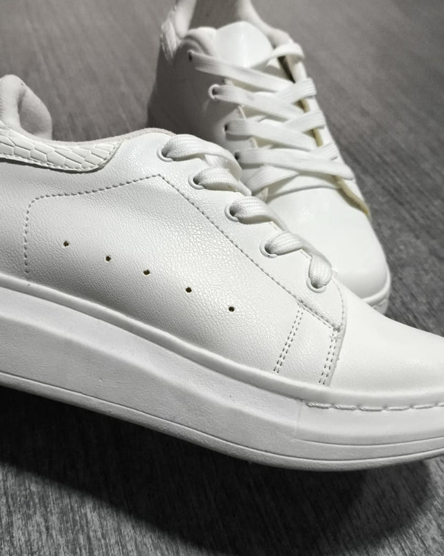 Sandalias Urbanas Mujer pinasco - blanco serpiente 35 (Yayita)