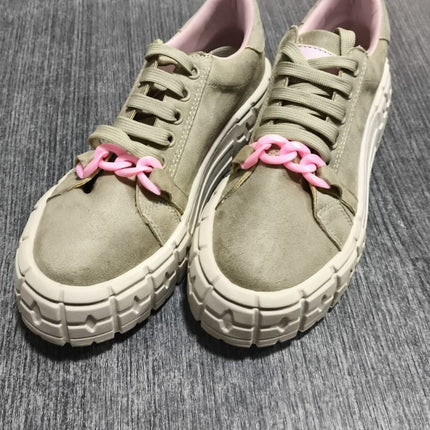 Zapatillas Urbanas Mujer Dublin - Beige Rosado 35 (Yayita)