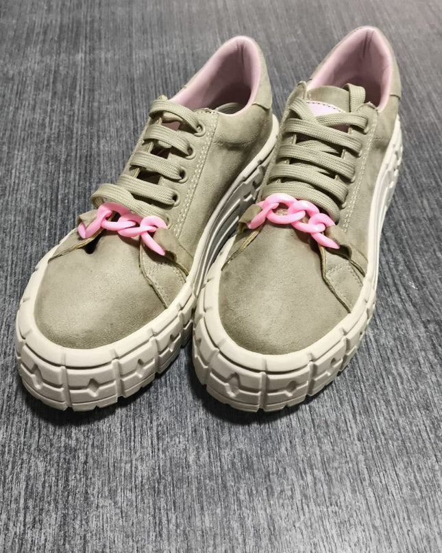 Zapatillas Urbanas Mujer Dublin - Beige Rosado 35 (Yayita)