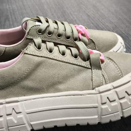 Zapatillas Urbanas Mujer Dublin - Beige Rosado 35 (Yayita)