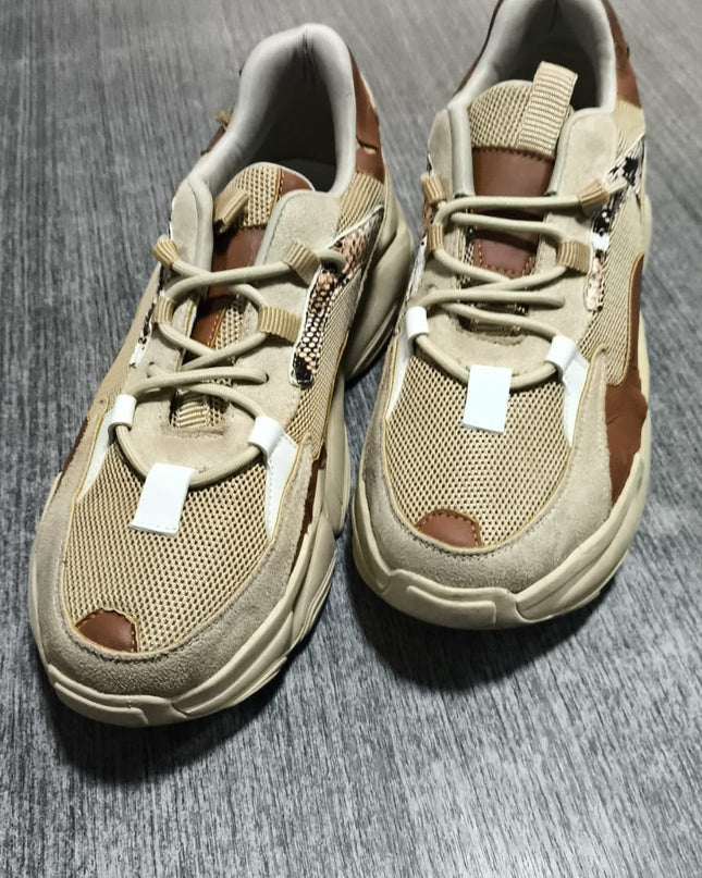 Zapatillas Urbanas Mujer Poblado - camel 39 (Yayita)