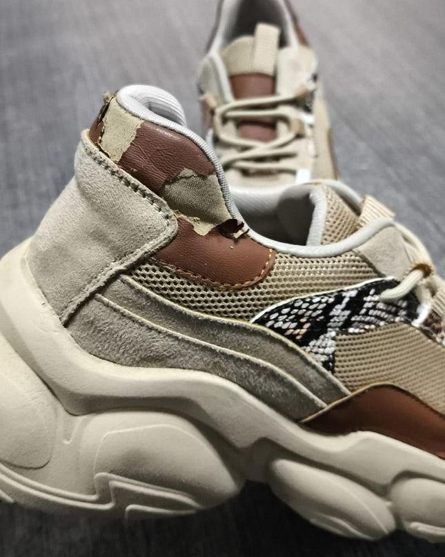 Zapatillas Urbanas Mujer Poblado - camel 39 (Yayita)
