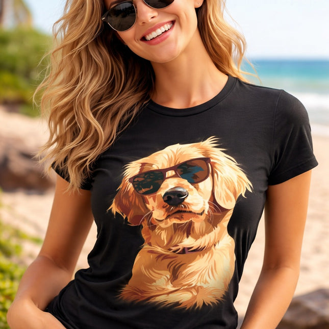 Polo Mujer - Perro Con Lentes