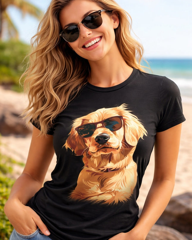 Polo Mujer - Perro Con Lentes