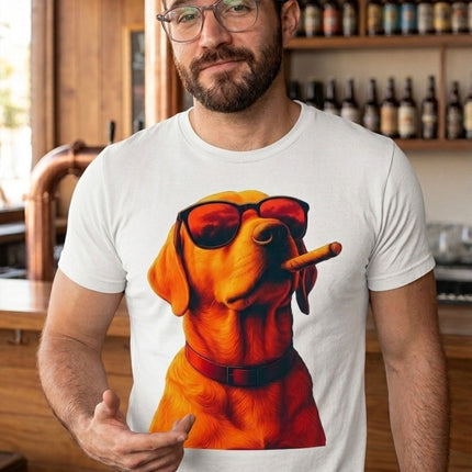 Polo Hombre - Perro Con Lentes Serio