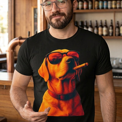 Polo Hombre - Perro Con Lentes Serio