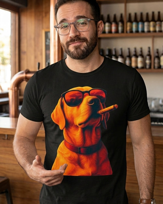 Polo Hombre - Perro Con Lentes Serio