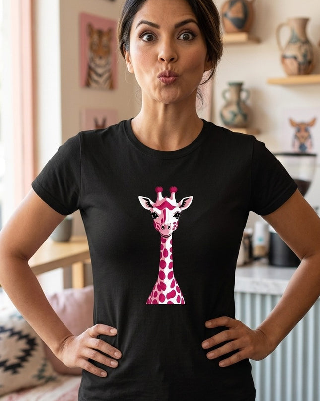 Polo Mujer - Jirafa Rosa