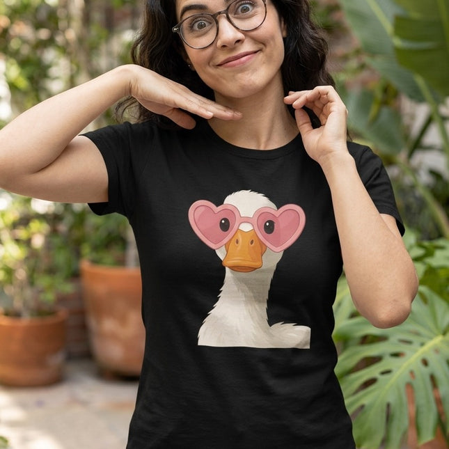 Polo Mujer - Pato Con Lentos Rosas