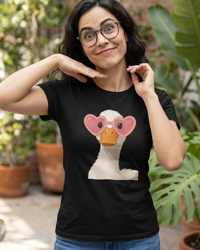 Polo Mujer - Pato Con Lentos Rosas