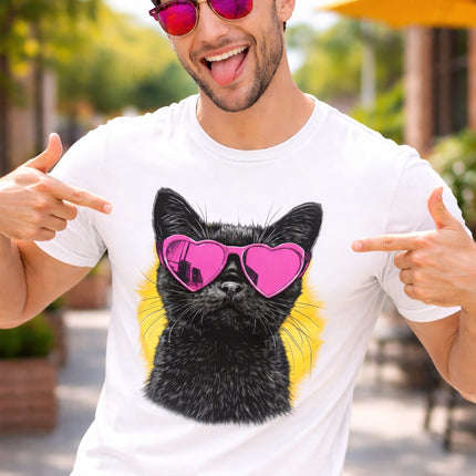 Polo Hombre - Gato Negro Lentes Rosas