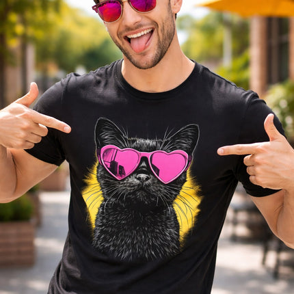 Polo Hombre - Gato Negro Lentes Rosas