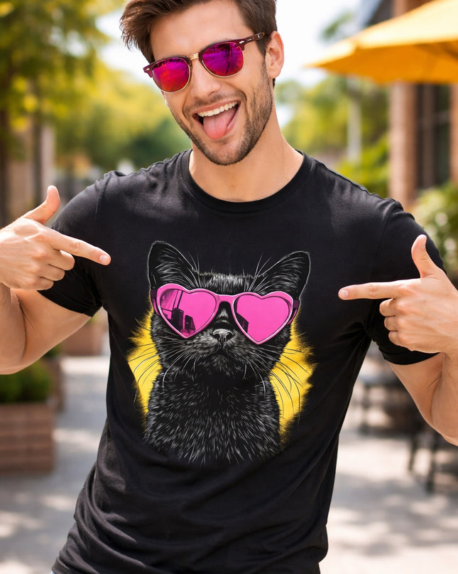 Polo Hombre - Gato Negro Lentes Rosas