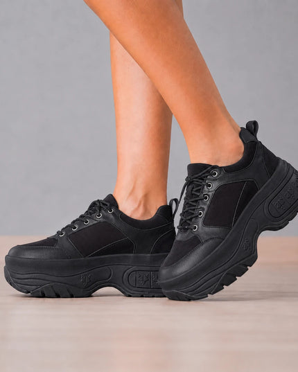 Zapatillas Urbanas Mujer Wolf - Negro