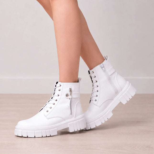 Botas Mujer Ypane - Blanco