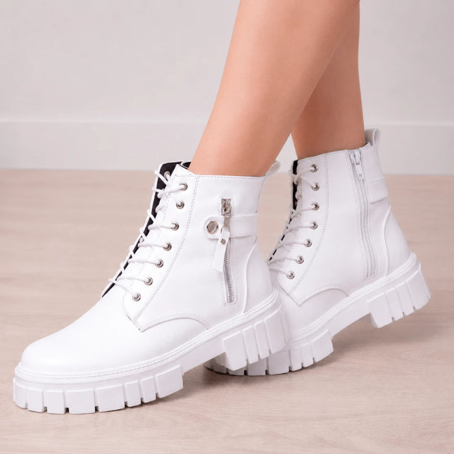 Botas Mujer Ypane - Blanco