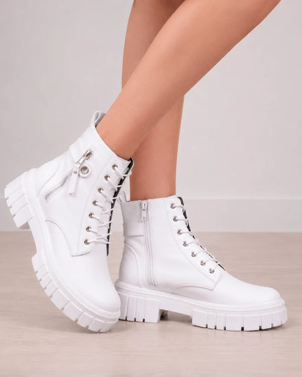 Botas Mujer Ypane - Blanco