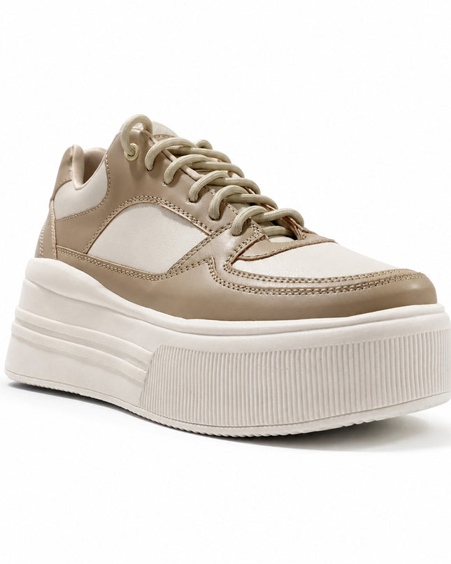 Zapatillas Urbanas Mujer Panda - Beige