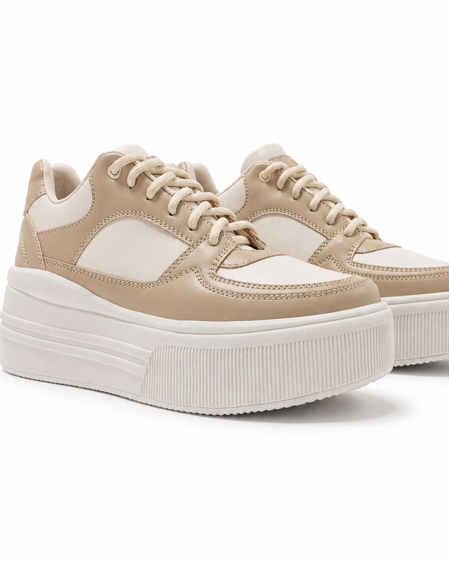 Zapatillas Urbanas Mujer Panda - Beige