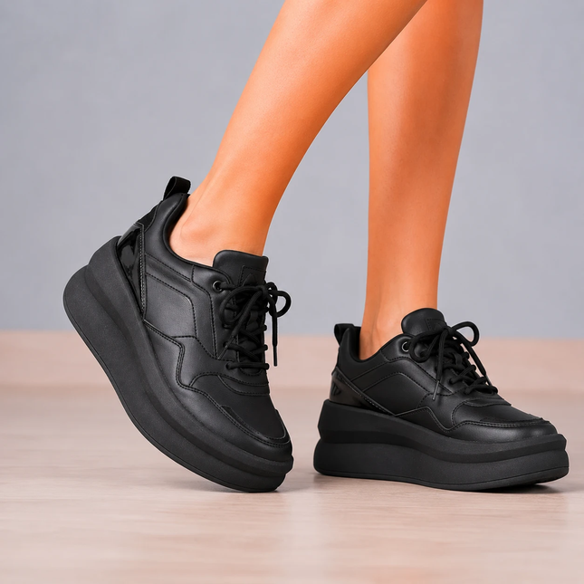 Zapatillas Urbanas Mujer Zadar - Negro Total