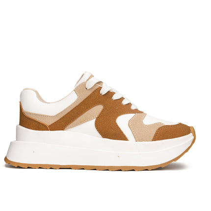 Zapatillas Urbanas Mujer Amberes  - Camel