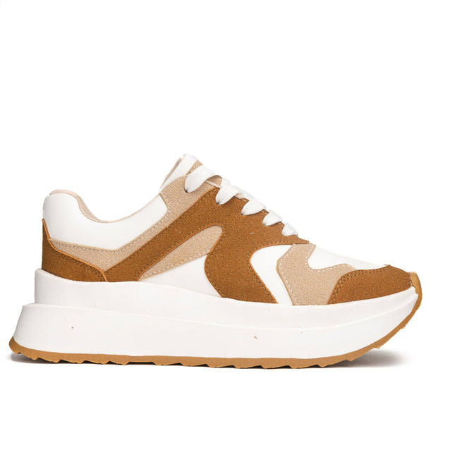 Zapatillas Urbanas Mujer Amberes  - Camel