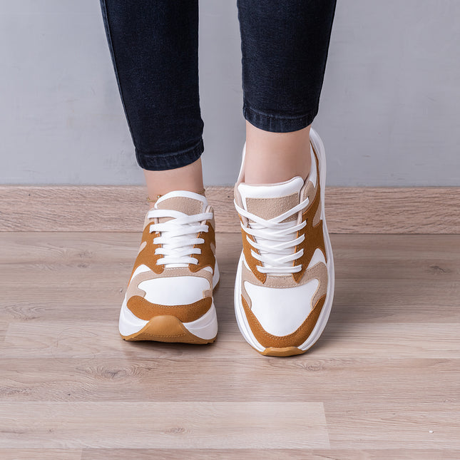 Zapatillas Urbanas Mujer Amberes  - Camel