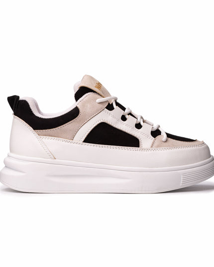 Zapatilla Amelie - Blanco con Plateado