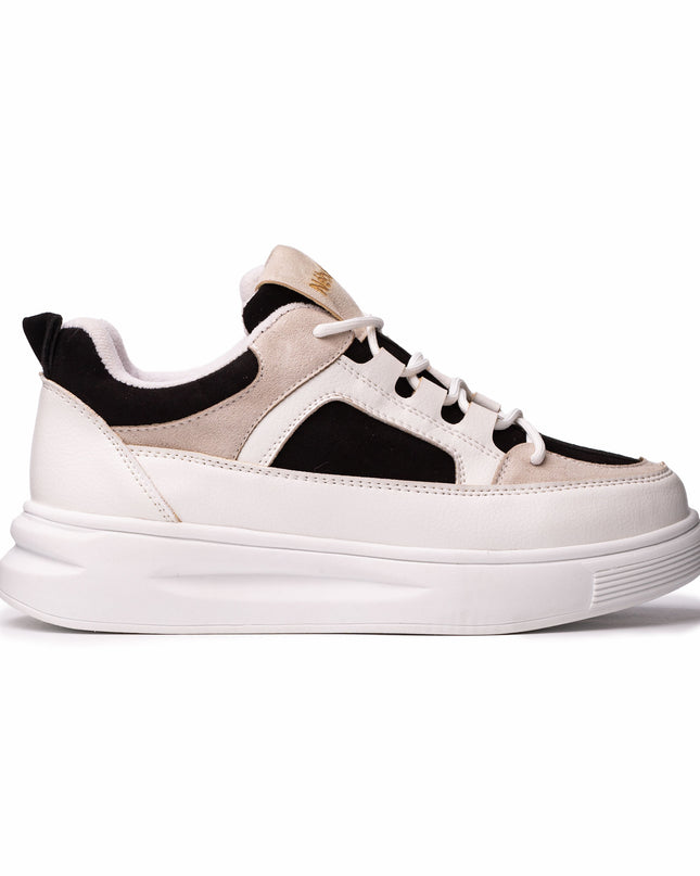 Zapatilla Amelie - Blanco con Plateado