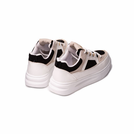 Zapatilla Amelie - Blanco con Plateado