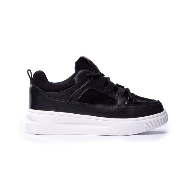 Zapatillas Urbanas Mujer Amelie - Negro Gamuza