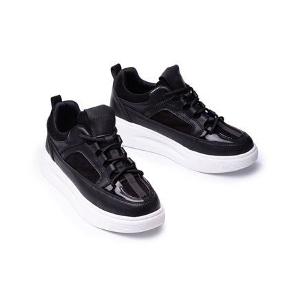 Zapatillas Urbanas Mujer Amelie - Negro Gamuza