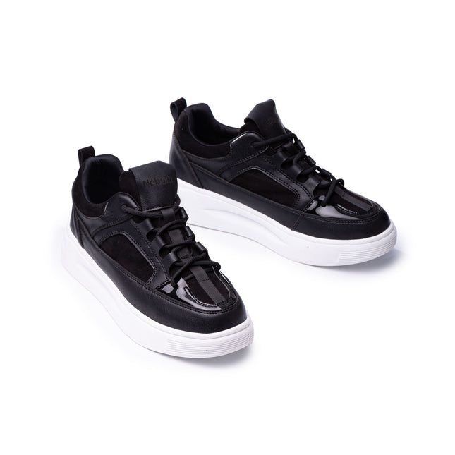 Zapatillas Urbanas Mujer Amelie - Negro Gamuza