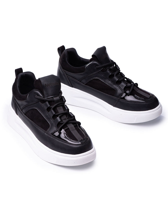 Zapatilla Amelie - Negro Gamuza