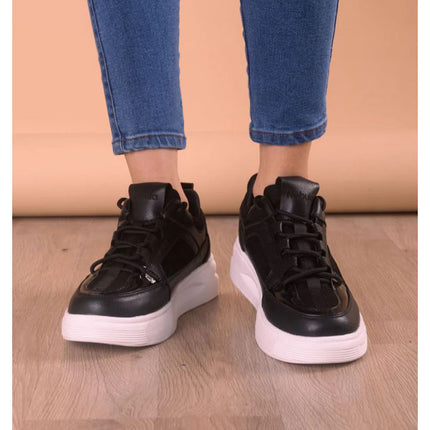 Zapatillas Urbanas Mujer Amelie - Negro Gamuza