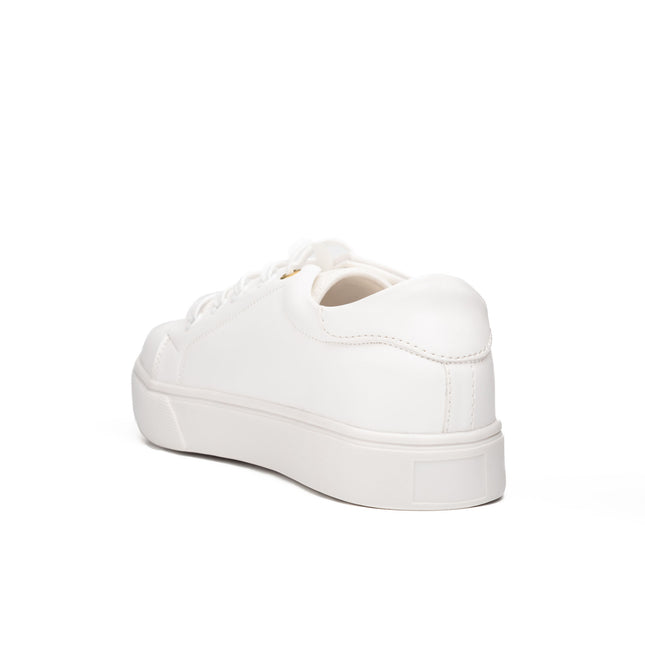Zapatillas Urbanas Mujer Arezzo - Blanco Corazón Dorado