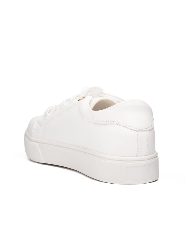 Zapatilla Arezzo - Blanco Corazón Dorado