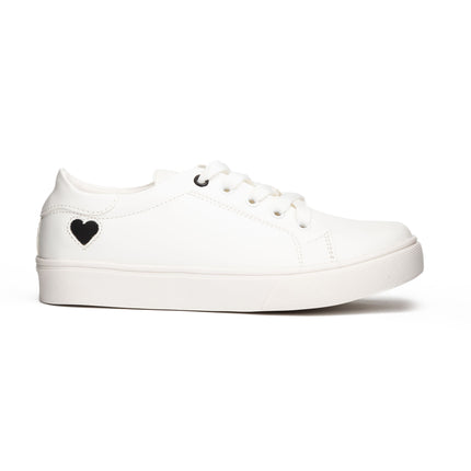Zapatillas Urbanas Mujer Arezzo - Blanco Con Negro