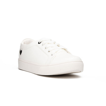 Zapatillas Urbanas Mujer Arezzo - Blanco Con Negro