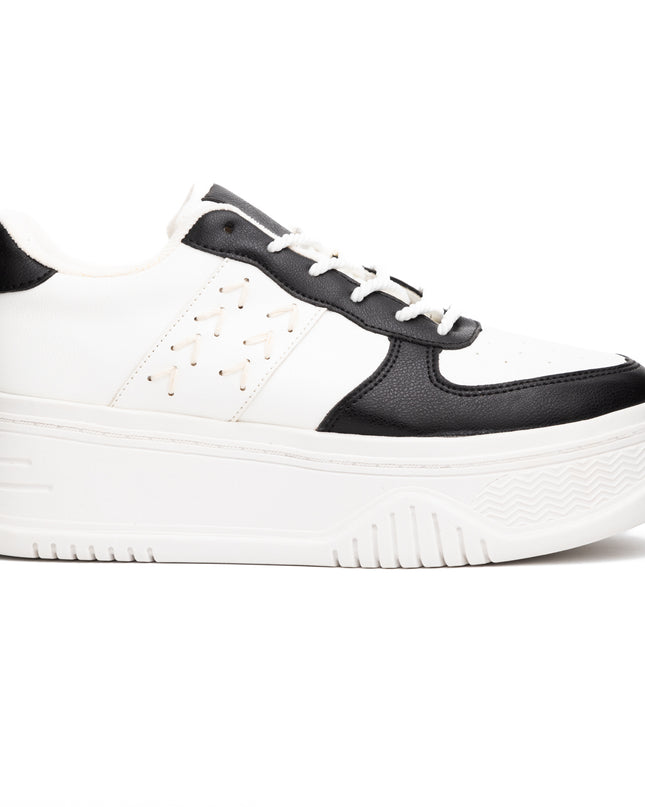 Zapatilla Brest - Blanco con Negro