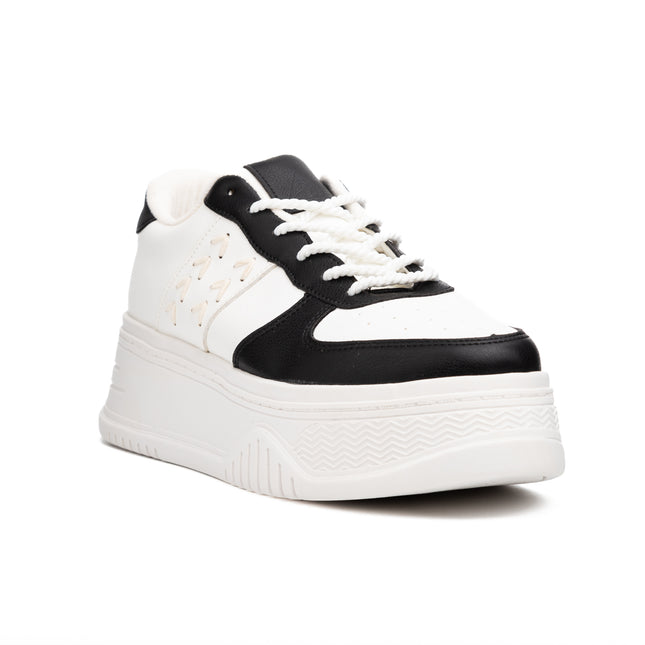 Zapatillas Urbanas Mujer Brest - Blanco con Negro