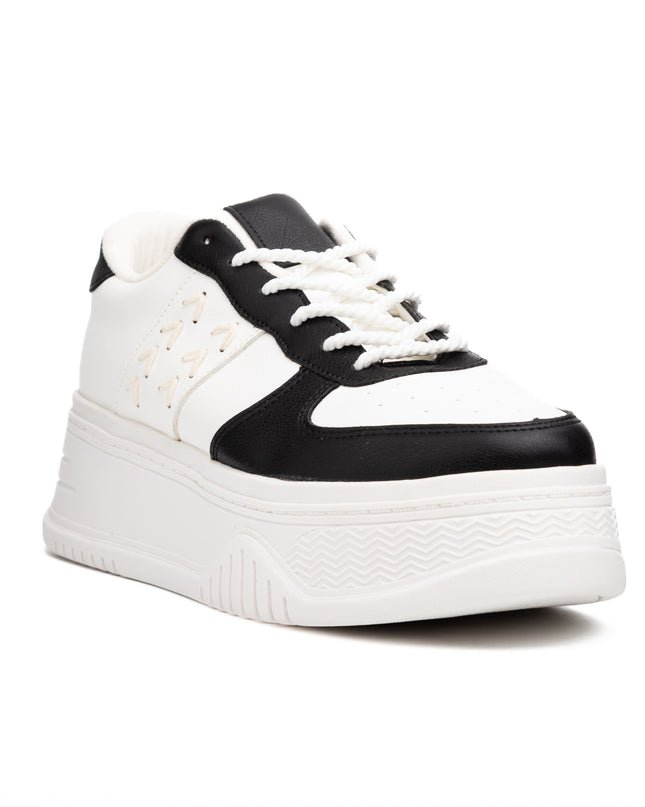 Zapatilla Brest - Blanco con Negro