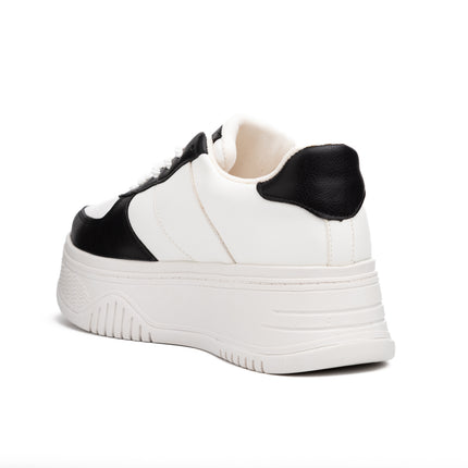 Zapatillas Urbanas Mujer Brest - Blanco con Negro