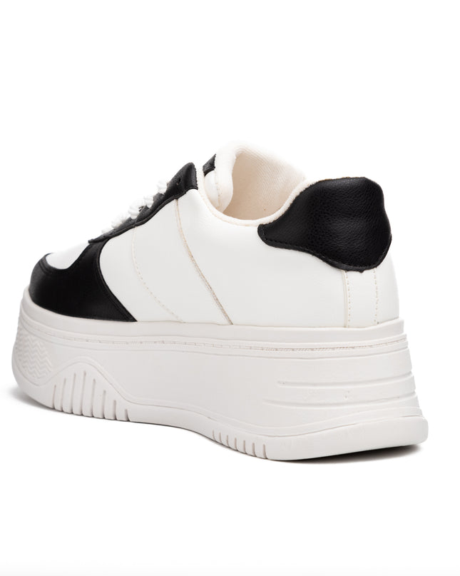 Zapatilla Brest - Blanco con Negro