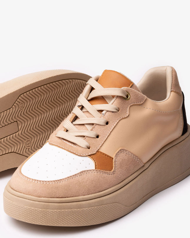 Zapatilla Cancun - Beige Blanco